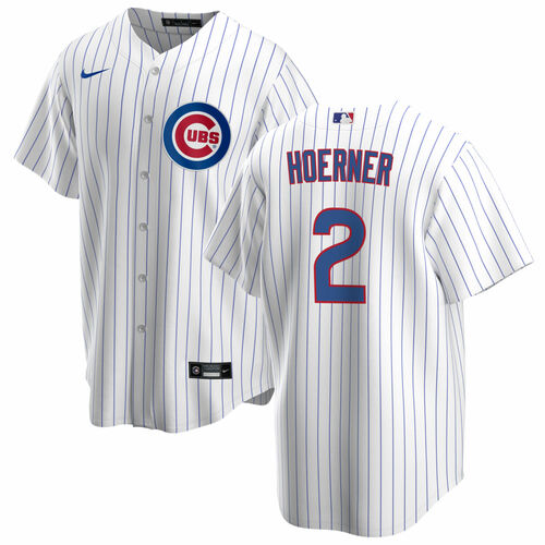 Men's Chicago Cubs #2 Nico Hoerner White Cool Base Stitched Baseball Jersey Men's Chicago Cubs #2 Nico Hoerner White Cool Base Stitched Baseball Jersey